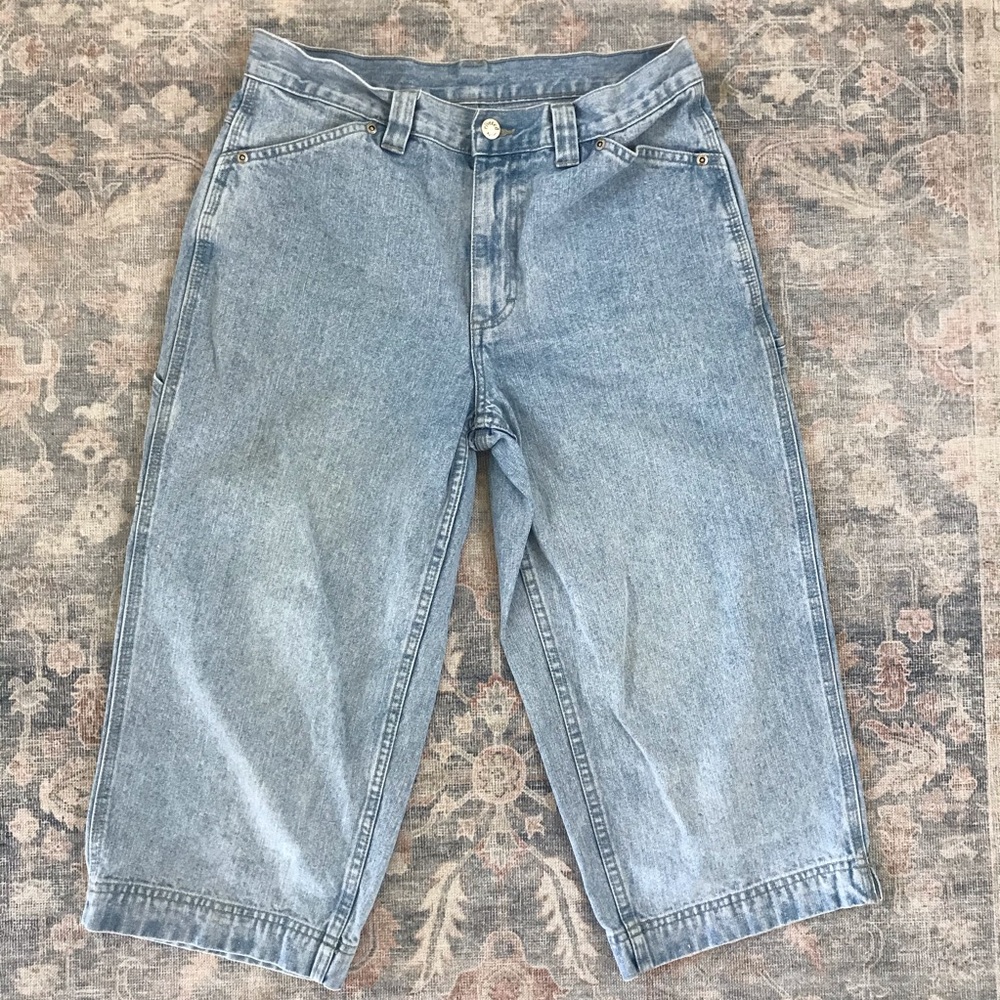 Vintage 1990s Riveted by Lee Wide-leg Cropped Jean - Picture 6 of 10